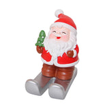 Christmas Cell Phone Stand Craft Statue for Decoration Bedroom Window Sill Christmas tree