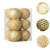 12Pcs Christmas Ball Decoration Decorative for Farmhouse Cabinet Living Room Gold