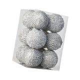 12Pcs Christmas Ball Decoration Decorative for Farmhouse Cabinet Living Room Silver