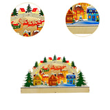 Wooden Christmas Decoration Creative Battery Operated LED Holiday Decoration