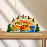 Wooden Christmas Decoration Creative Battery Operated LED Holiday Decoration