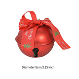 Christmas Bell Pendant Gift 3 inch Christmas Bell for Car Interior Door Wall red