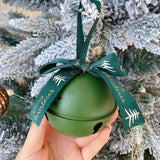 Christmas Bell Pendant Gift 3 inch Christmas Bell for Car Interior Door Wall green