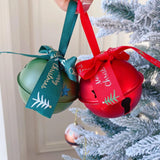 Christmas Bell Pendant Gift 3 inch Christmas Bell for Car Interior Door Wall green