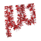 Christmas Tinsel Garland Red Shiny Hanging Ornament for Fall Wall Decoration