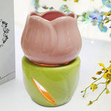 Essential Oil Burner Practical Candle Tealight Holder for Party Office Decor Pink