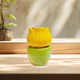 Essential Oil Burner Practical Candle Tealight Holder for Party Office Decor Yellow