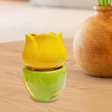 Essential Oil Burner Practical Candle Tealight Holder for Party Office Decor Yellow