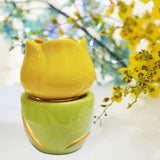 Essential Oil Burner Practical Candle Tealight Holder for Party Office Decor Yellow