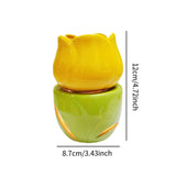 Essential Oil Burner Practical Candle Tealight Holder for Party Office Decor Yellow