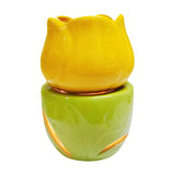 Essential Oil Burner Practical Candle Tealight Holder for Party Office Decor Yellow