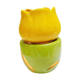 Essential Oil Burner Practical Candle Tealight Holder for Party Office Decor Yellow