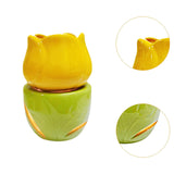 Essential Oil Burner Practical Candle Tealight Holder for Party Office Decor Yellow