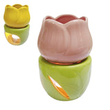 Essential Oil Burner Practical Candle Tealight Holder for Party Office Decor Yellow