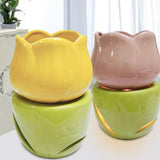 Essential Oil Burner Practical Candle Tealight Holder for Party Office Decor Yellow