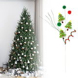 Christmas Tree Pick Xmas Tree Decor for Themed Parties Festive Design Light green