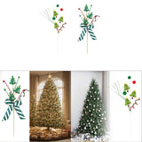 Christmas Tree Pick Xmas Tree Decor for Themed Parties Festive Design Light green