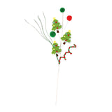 Christmas Tree Pick Xmas Tree Decor for Themed Parties Festive Design Light green