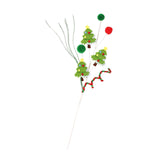 Christmas Tree Pick Xmas Tree Decor for Themed Parties Festive Design Light green