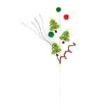 Christmas Tree Pick Xmas Tree Decor for Themed Parties Festive Design Light green