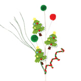 Christmas Tree Pick Xmas Tree Decor for Themed Parties Festive Design Light green