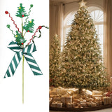 Christmas Tree Pick Xmas Tree Decor for Themed Parties Festive Design Green