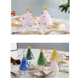 Glass Christmas Tree Ornament for Decorating Holiday Atmosphere Fireplace pink