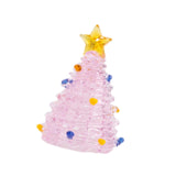 Glass Christmas Tree Ornament for Decorating Holiday Atmosphere Fireplace pink