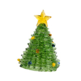 Glass Christmas Tree Ornament for Decorating Holiday Atmosphere Fireplace light green