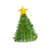 Glass Christmas Tree Ornament for Decorating Holiday Atmosphere Fireplace light green