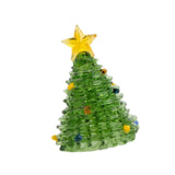 Glass Christmas Tree Ornament for Decorating Holiday Atmosphere Fireplace light green