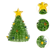 Glass Christmas Tree Ornament for Decorating Holiday Atmosphere Fireplace light green