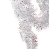 Christmas Tinsel Garland Silver Glitter for Ceiling Staircase Christmas Tree