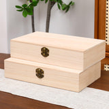 2x Wooden Storage Box for Pantry Organizer Storage Closet Kitchen Countertop