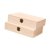 2x Wooden Storage Box for Pantry Organizer Storage Closet Kitchen Countertop