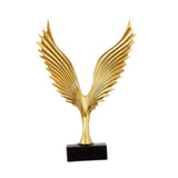 Eagle Statue Centerpiece Collectible Tabletop Ornament for Home Office Shelf Golden