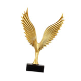 Eagle Statue Centerpiece Collectible Tabletop Ornament for Home Office Shelf Golden