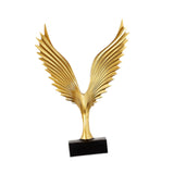 Eagle Statue Centerpiece Collectible Tabletop Ornament for Home Office Shelf Golden