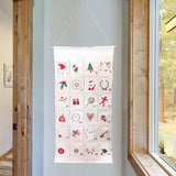 Christmas Advent Calendar Hanging Storage Bag for Office Bedroom Living Room