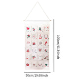 Christmas Advent Calendar Hanging Storage Bag for Office Bedroom Living Room