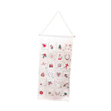 Christmas Advent Calendar Hanging Storage Bag for Office Bedroom Living Room