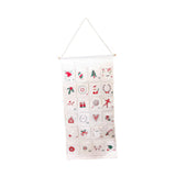 Christmas Advent Calendar Hanging Storage Bag for Office Bedroom Living Room