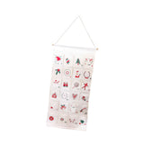 Christmas Advent Calendar Hanging Storage Bag for Office Bedroom Living Room