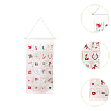 Christmas Advent Calendar Hanging Storage Bag for Office Bedroom Living Room