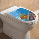 Toilet Sticker PVC DIY Bathroom Toilet Sticker for Bathroom Restroom Bedroom Style A