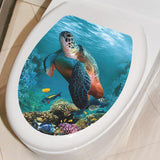 Toilet Sticker PVC DIY Bathroom Toilet Sticker for Bathroom Restroom Bedroom Style B