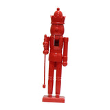 Christmas Figurine Nutcracker Statue for Fireplace Table Centerpieces Indoor Red