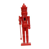 Christmas Figurine Nutcracker Statue for Fireplace Table Centerpieces Indoor Red