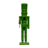 Christmas Figurine Nutcracker Statue for Fireplace Table Centerpieces Indoor Green