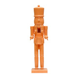 Christmas Figurine Nutcracker Statue for Fireplace Table Centerpieces Indoor Orange